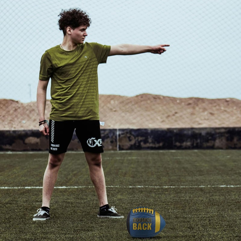 BOUNCEBACK Soft Leather Training Football, Youth Size & Official Size, Fatherless PU PassCatch Solo Enhancing Passing Catching(with Pump) - Image 5